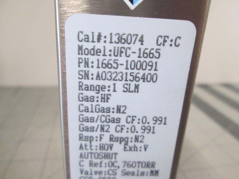 Unit, UFC-1665, HF, 1 SLM, Mass Flow Controller, New