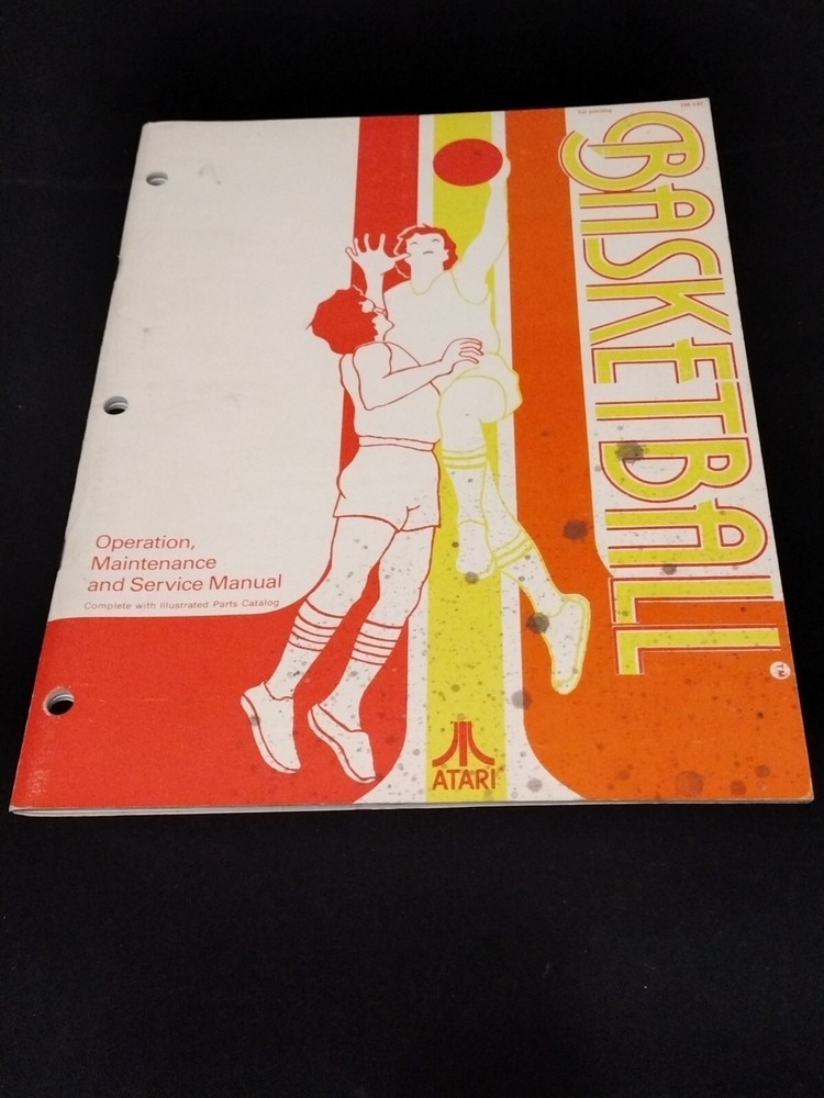 BASKETBALL ARCADE GAME OPERATION MANUAL ATARI 1979
