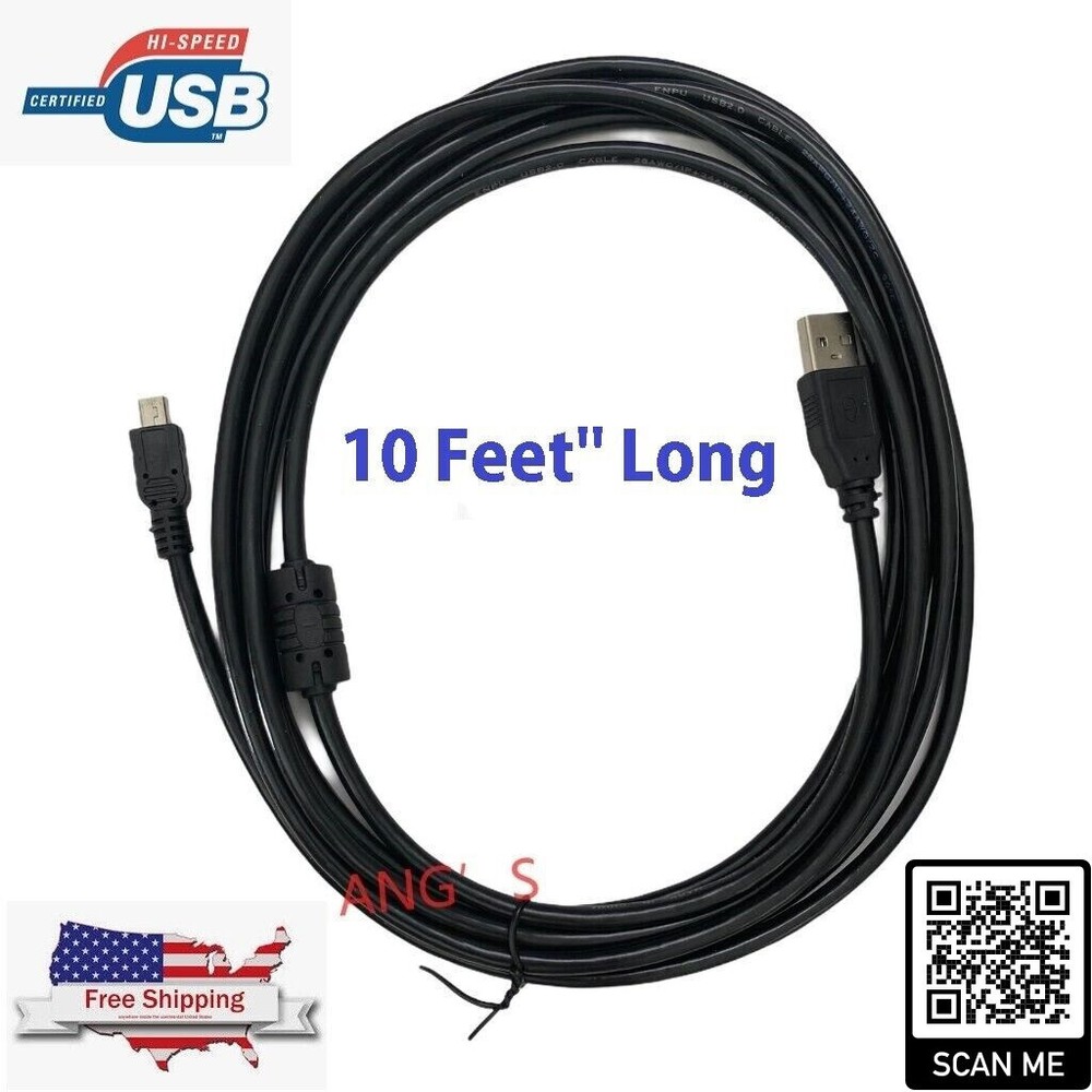 Sony PlayStation PS3 Wireless Controller Remote Control USB Charger Cable 10Feet