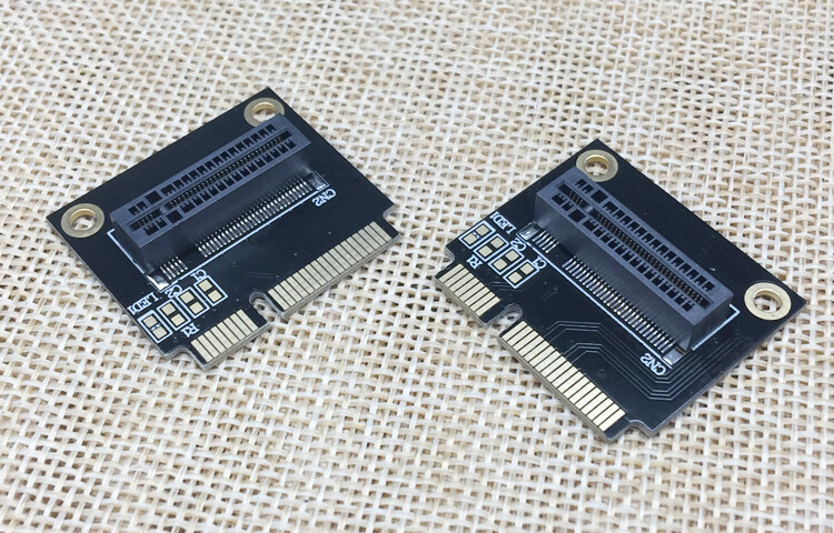 M.2 B Key SATA SSD to mSATA Full/Half Size 90 degree Right Angle Adapter Card