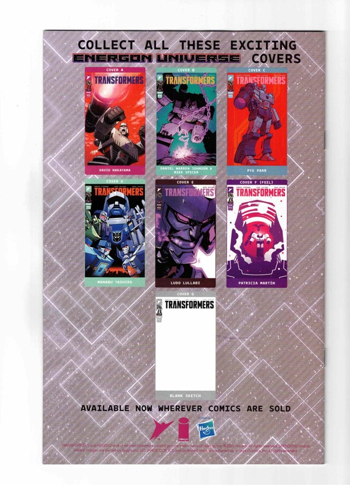 TRANSFORMERS #31 - DAVID NAKAYAMA MAIN COVER A - IMAGE COMICS/2026