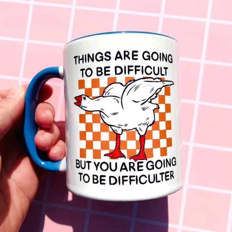 Funny Goose Mug Meme Coffee Cup Gift