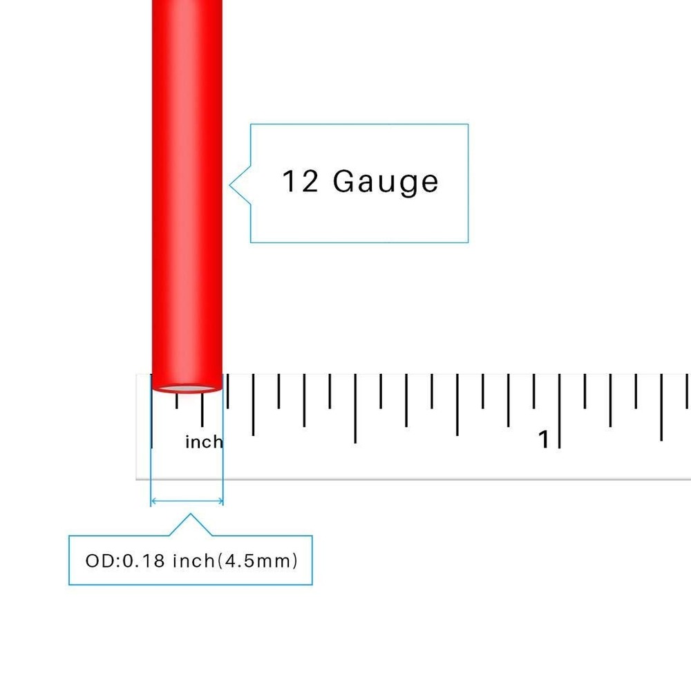 BNTECHGO 12 silicone wire red 3ft and black 3ft,