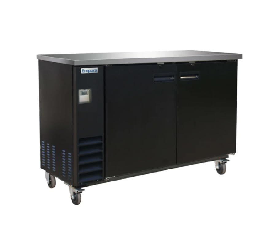 61" Back Bar Cooler Cabinet with Two-Swing Solid Doors | Commercial Refrigerator