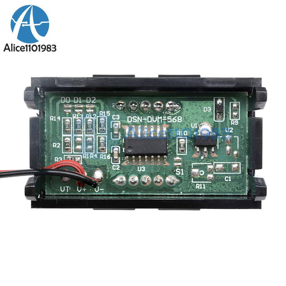 0.56" DC4.5-30V Voltmeter LED Panel Three Digital Display Volt Voltage Meter Red