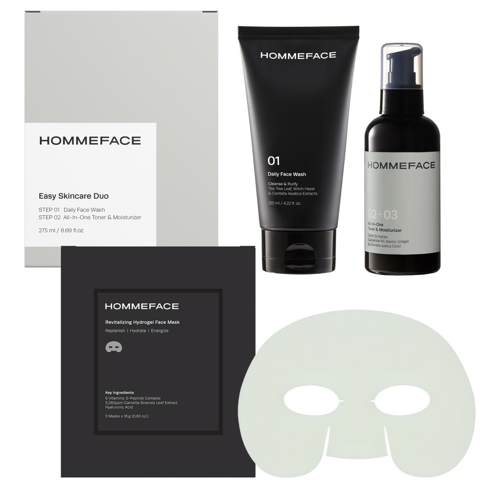 HOMMEFACE Ultimate Skincare Duo Set for Men, 2-Step Routine, Bundle & Save