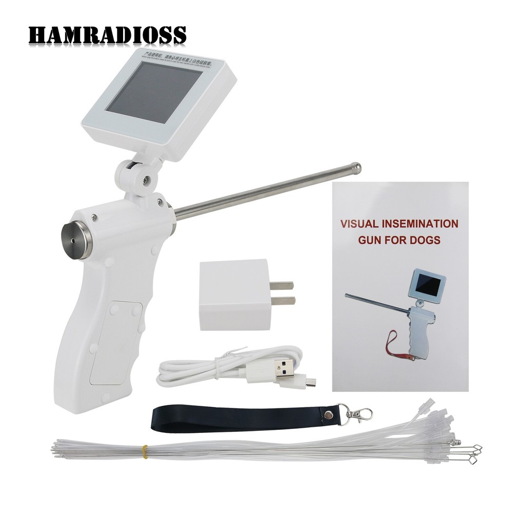 Visual Artificial Insemination Gun for Dog 5MP Camera 360° Adjustable Screen