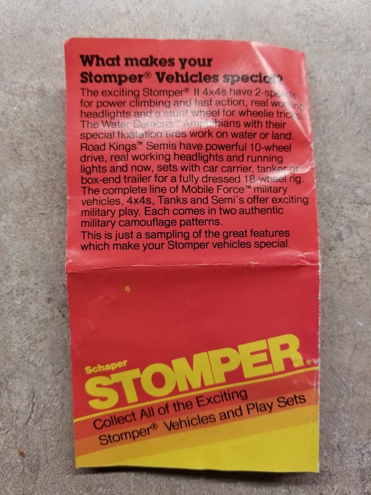 Schaper Stomper 4X4 • Brochure • Authentic Schaper Folded Insert - Mini Catalog