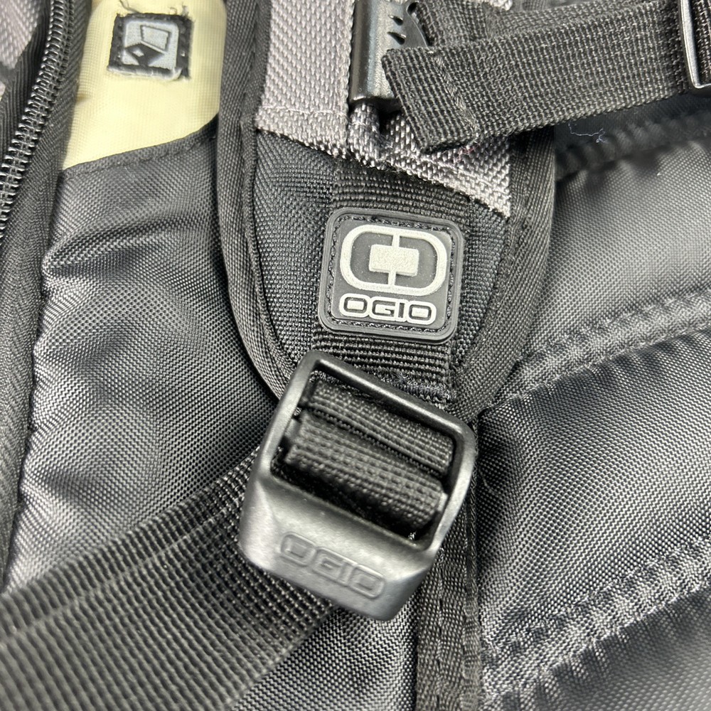 Ogio Utilitarian Gray Large Laptop Backpack Work Travel Multiple Compartments