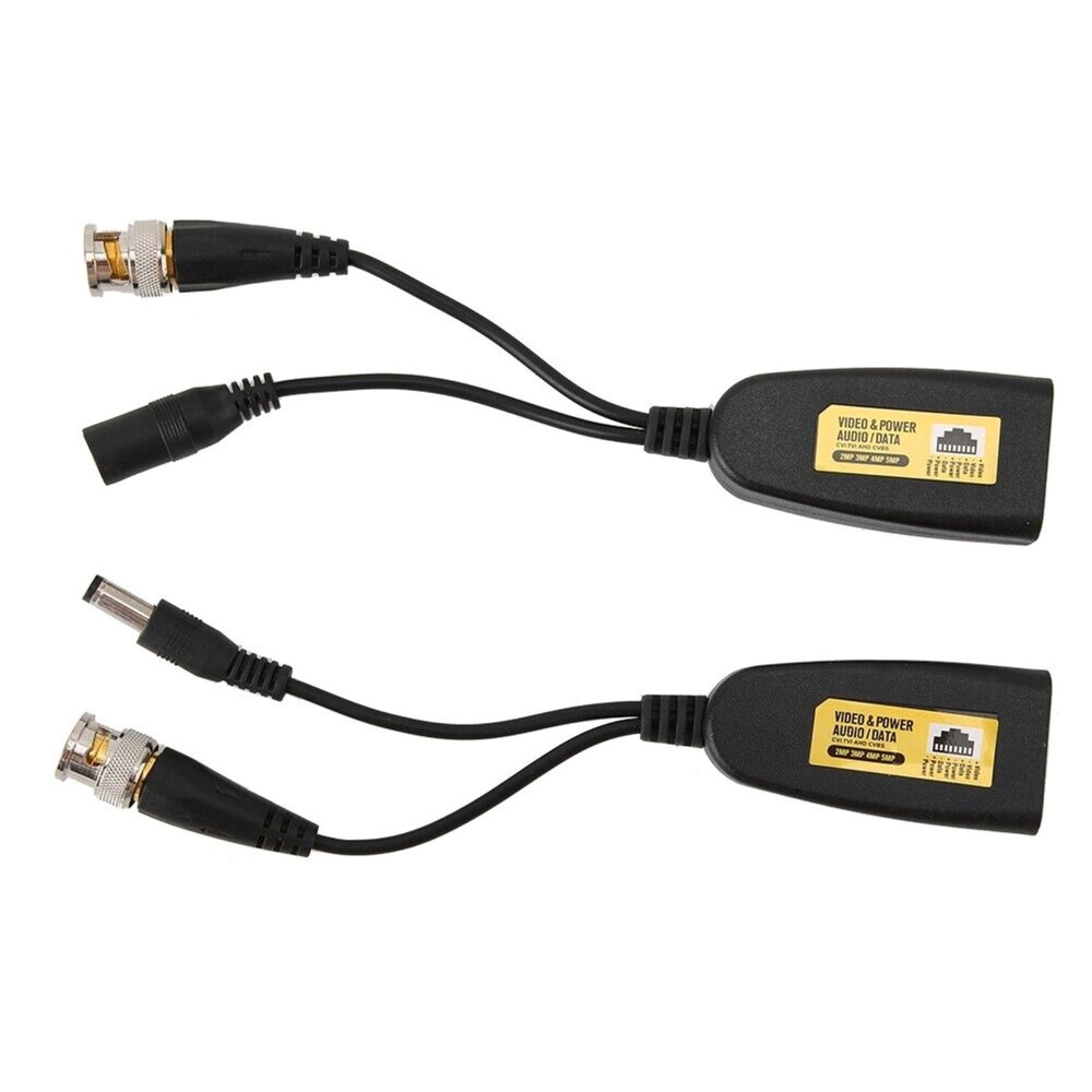 BNC To POE Adapter Balun Connector Twisted Pair Transmitter For Surveillance