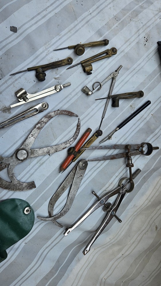 ANTIQUE/VINTAGE ENGINEERS DRAWING TOOLS.