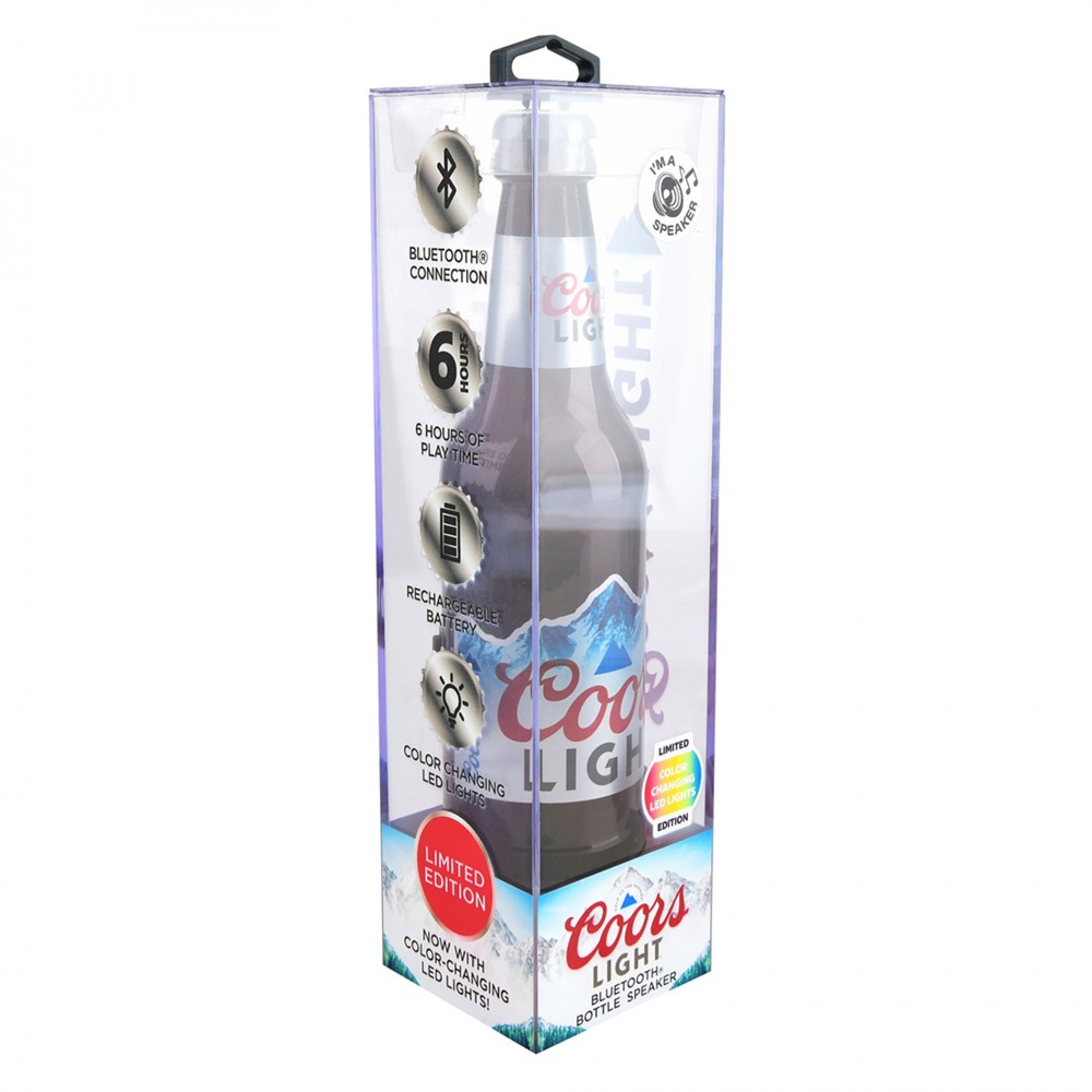Coors Light Bottle with Built in Bluetooth Speaker Multi-Color