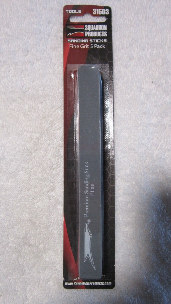 SQUADRON PRODUCTS SANDING STICKS FINE GRIT 5 PACK #31503