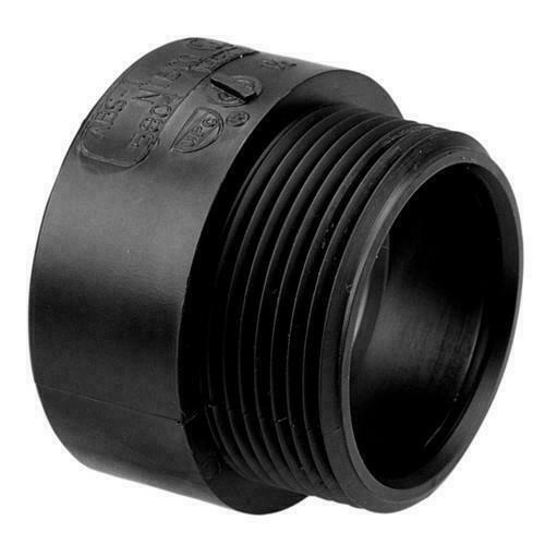 2" inch ABS Male Adapter DWV Socket Hub x MPT
