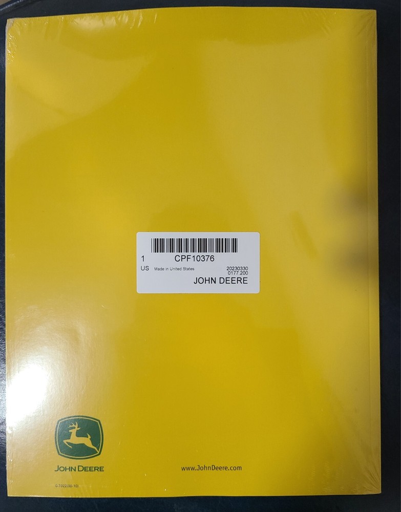 John Deere 4640 GPS Display Operator's Manual. CPF10376