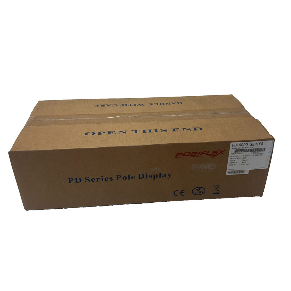 Posiflex PD-6207U 7" Pole Display USB Connection Black
