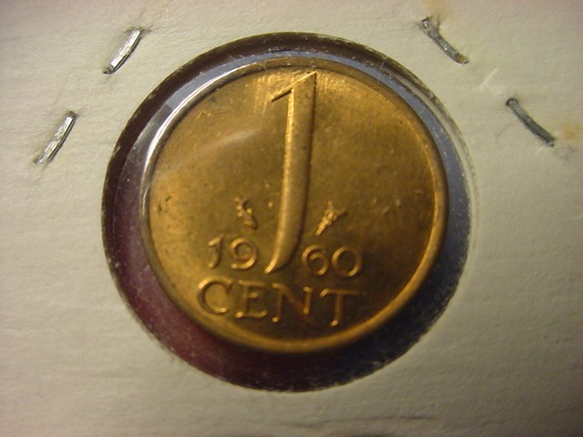 Netherlands 1 Cent 1960 BU #94120