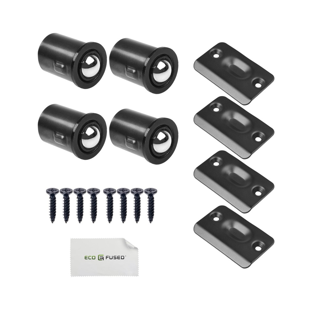 Adjustable Door Ball Catch - Black Ball Bearing Hardware with Spring - Compat