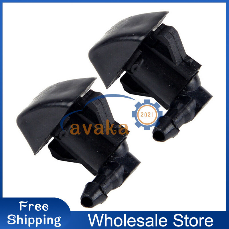 For Mazda 3 5 6 2Pcs Front Windshield Wiper Water Washer Spray Jet Nozzle