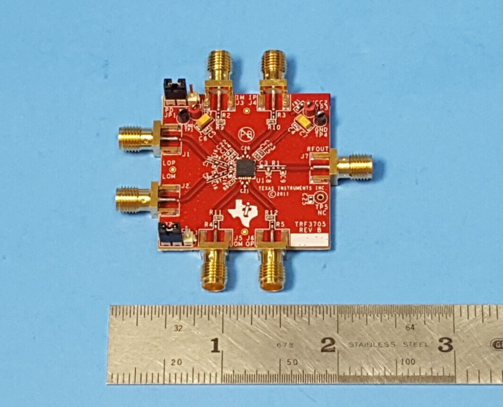 EVALUATION BOARD, TRF3705EVM, Texas Instruments, TRF3705 Modulator 300MHz ~ 4GHz