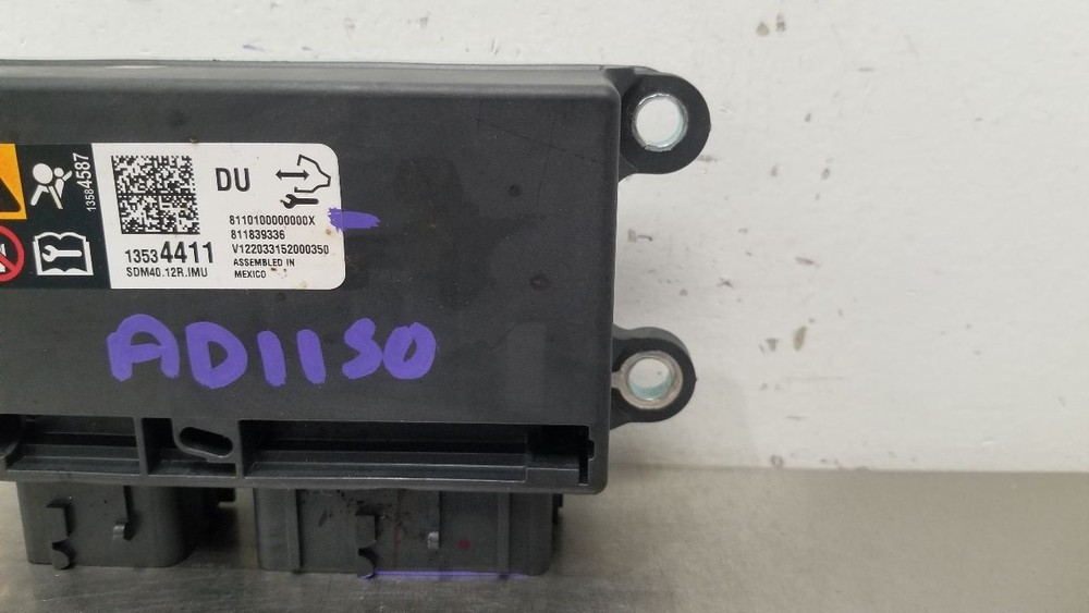 22 CHEVY SILVERADO 1500 SRS BAG MODULE 13534411