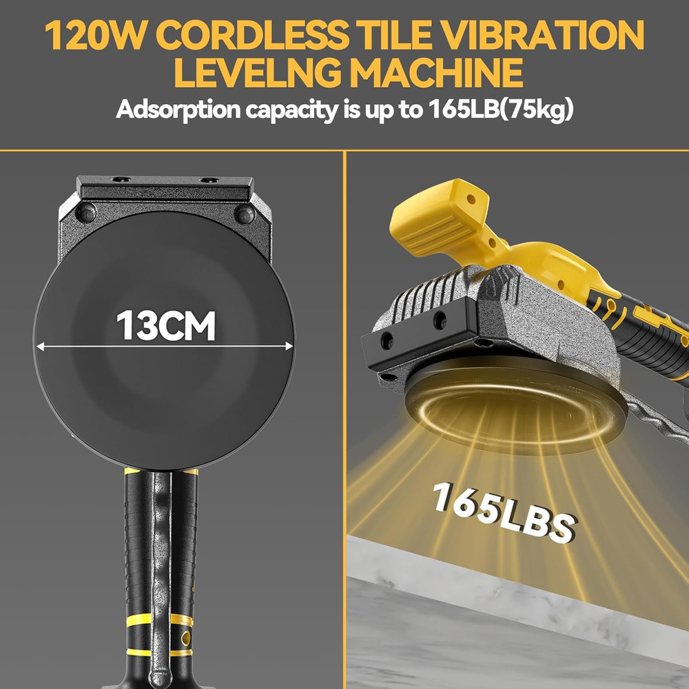 Tile Vibration Tool for Dewalt 20V Battery, Cordless Tile Leveling Machine, Tile