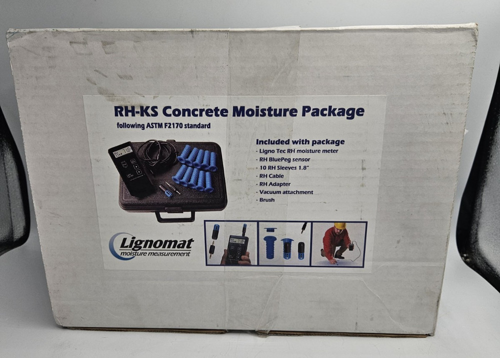 Lignomat RH-KS Concrete Moisure Testing Package 1 Probe - NEW