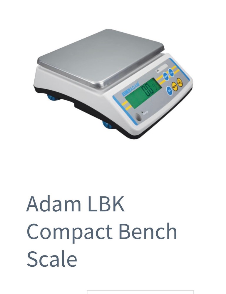 Adam Equipment LBK Compact Bench Scale-Digital Lab/Industrial Scale - Tested