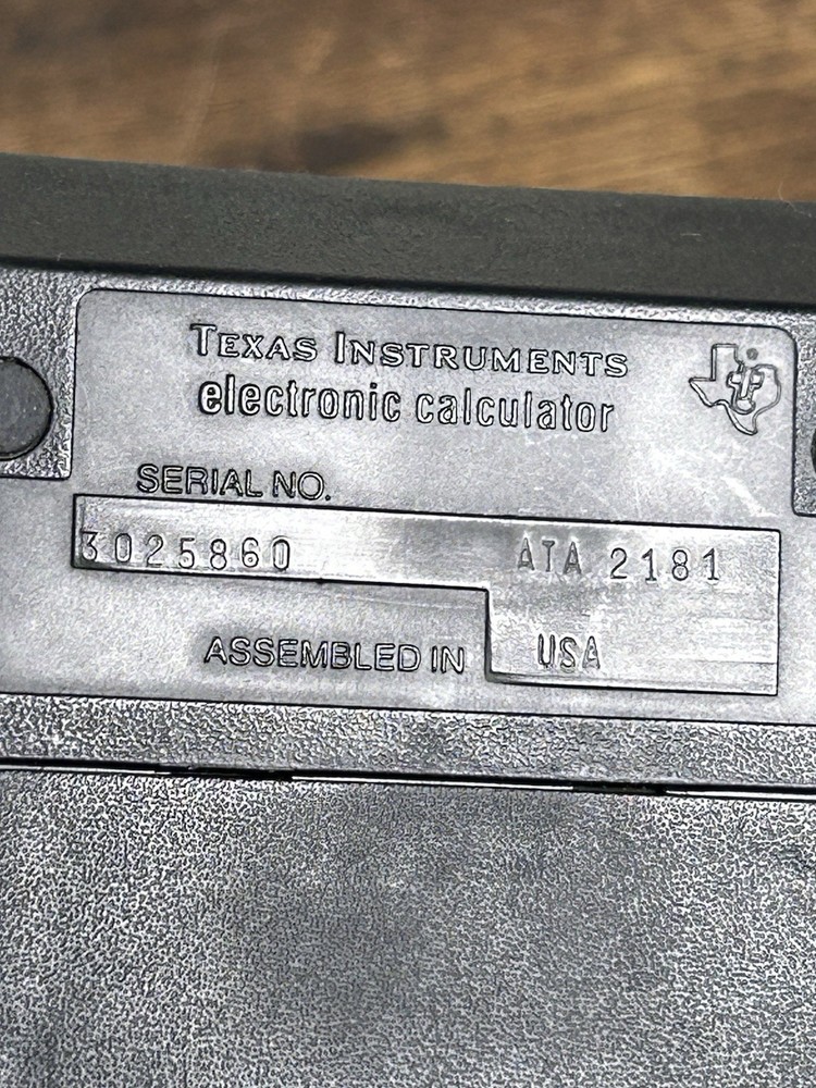 Vintage Texas Instruments TI-55 Calculator. ( No Charger/ Untested) With Case
