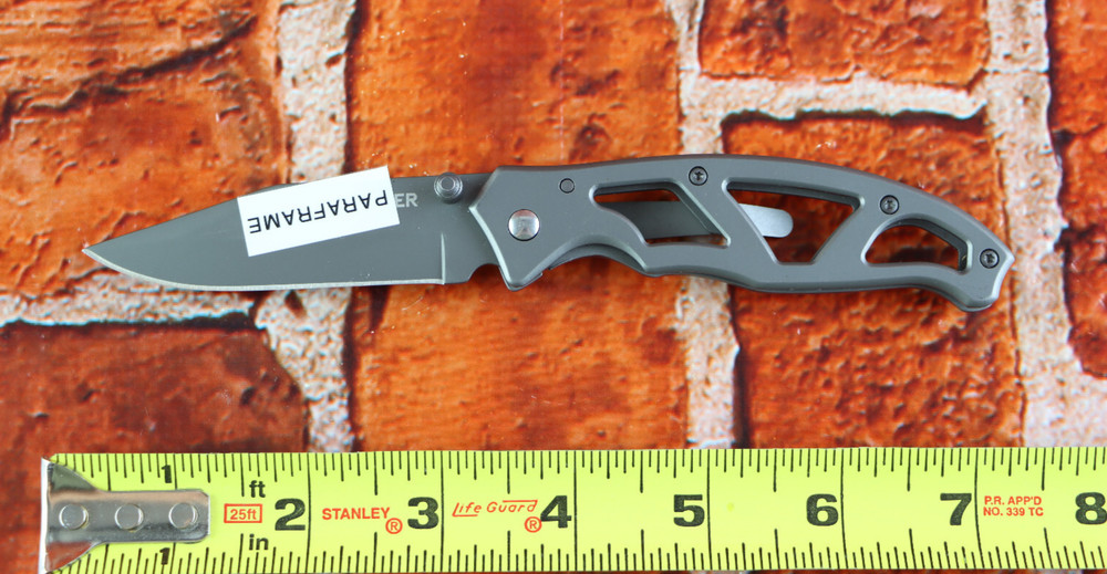 Gerber Paraframe Folding Knife Stainless Plain Edge READ