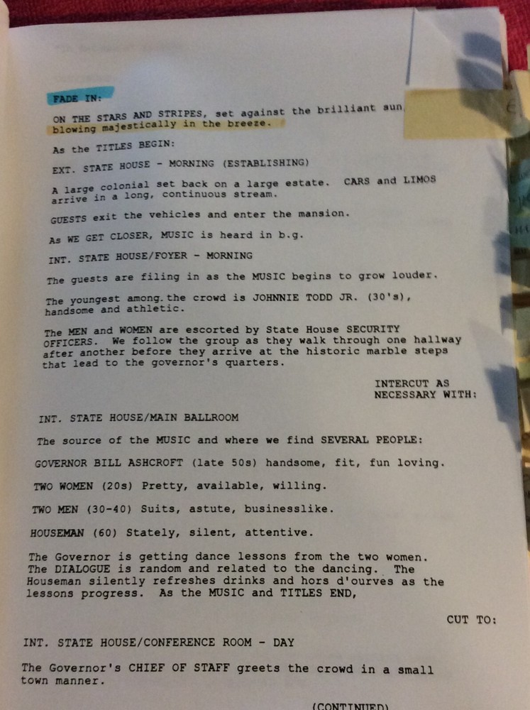 ORIGINAL SCRIPT IN EXTREMIS KRIS KERTENTZ J M HENRY RED SCHAFFER