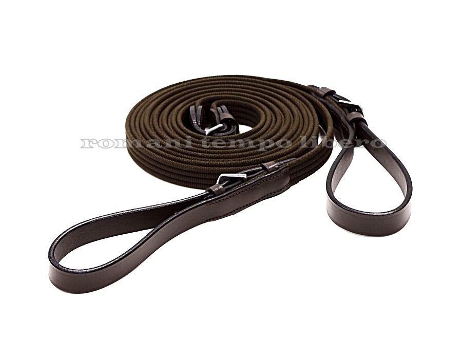 Return Reins In Canvas And Leather Draw Training
