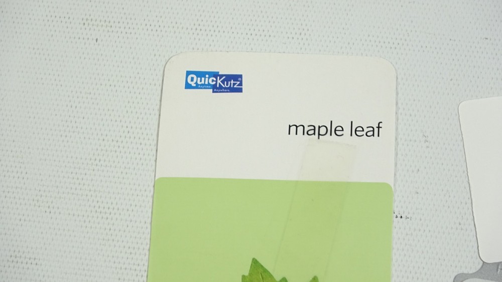 Vintage 2005 QuicKutz Fall Maple Leaf Craft Die RS0435