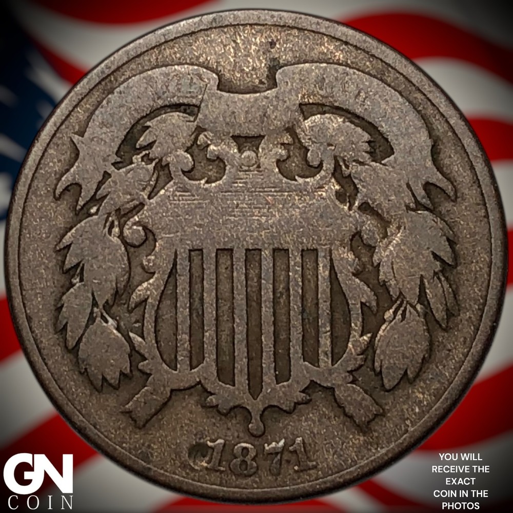 1871 2 Cent Piece Z5559