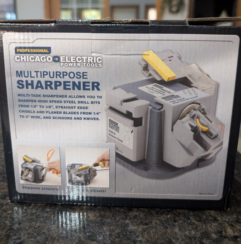 Chicago Electric Power Tools 99823 Multipurpose Sharpener - NIB