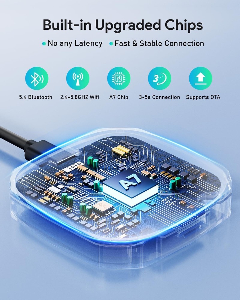 FAHREN Android 13 Wireless Apple CarPlay Android Auto AI Box Multimedia Adapter