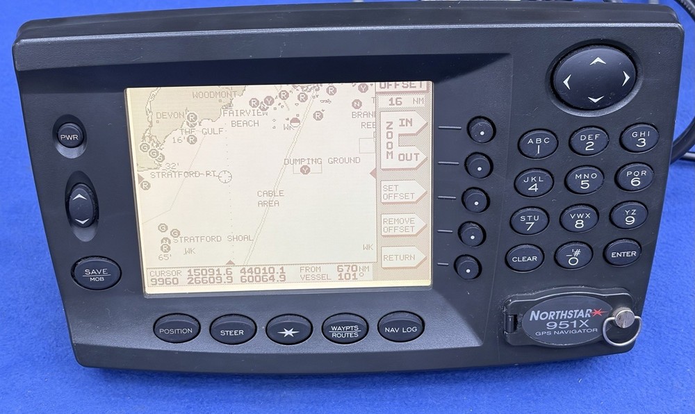 Northstar 951x DGPS / GPS Chartplotter Display - Fully Tested & Working