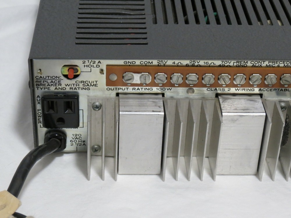 VINTAGE BOGEN CHS100B AMPLIFIER COMMUNICATIONS CHROME FACE - USED