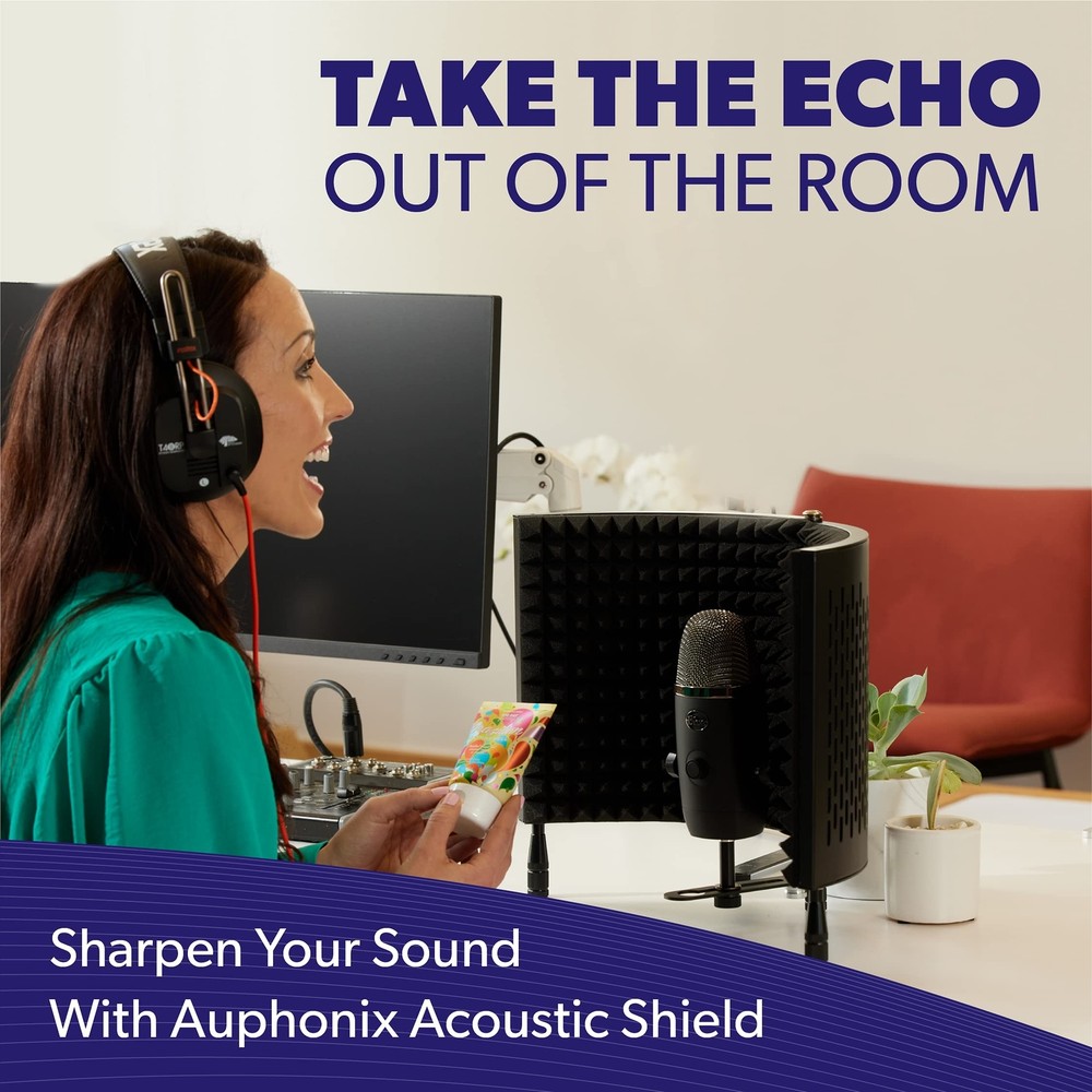 PRO Isolation Shield - Microphone Reflection Filter for Recording - Mic Studi...