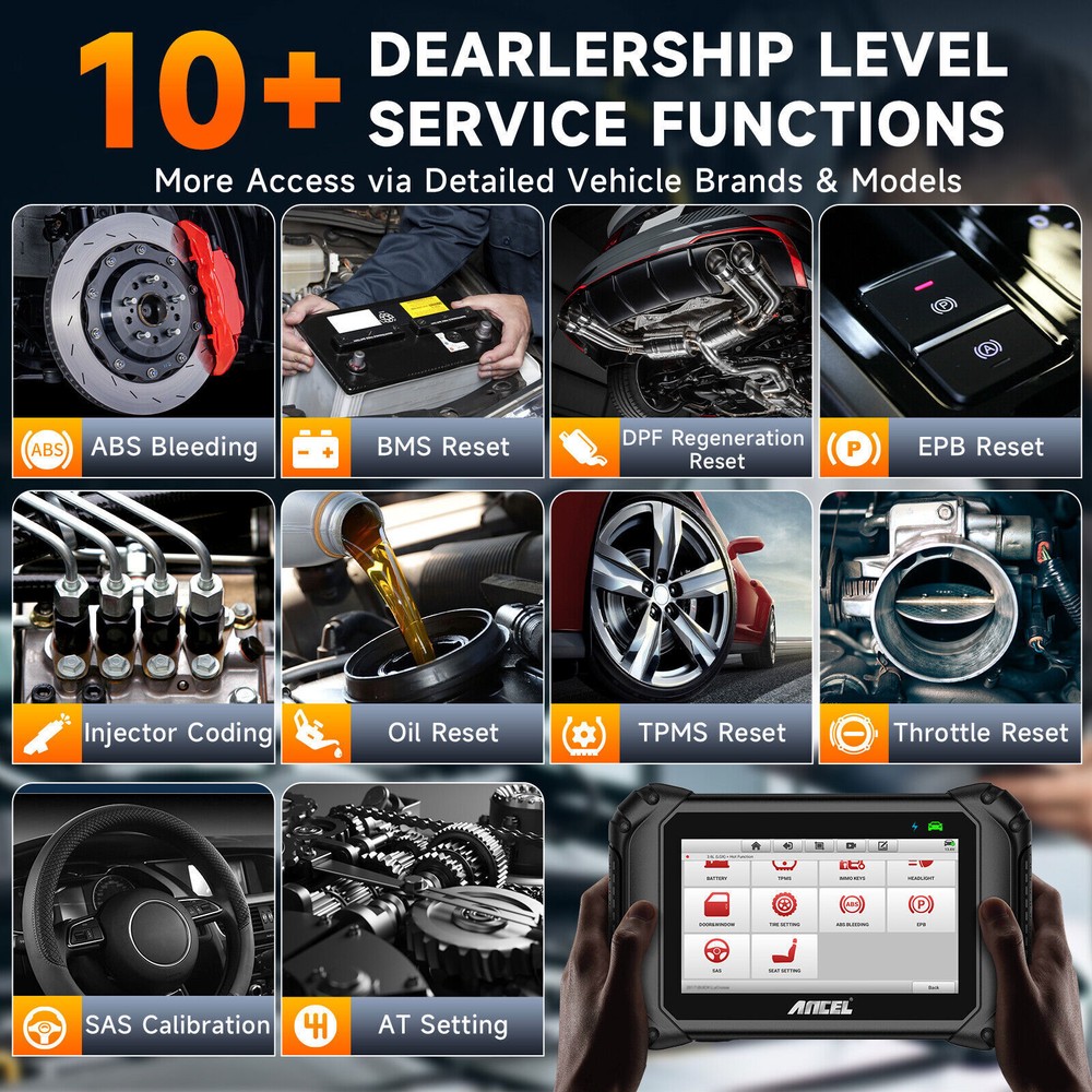 Bidirectional OBD2 Scanner Diagnostic Tool Full System Code Readaer DPF EPB OIL