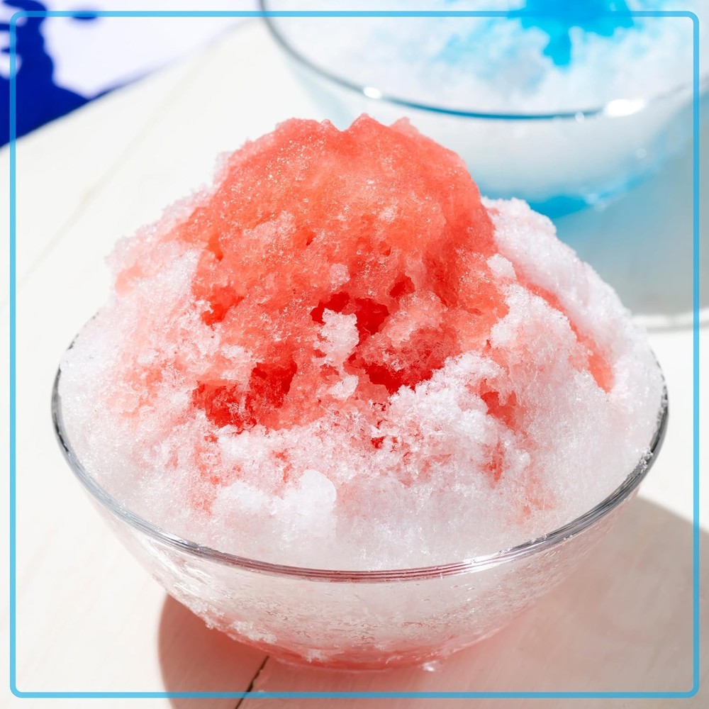 Efficient Shaved Ice Machine with Stainless Steel Blades - Include Ice Molds!