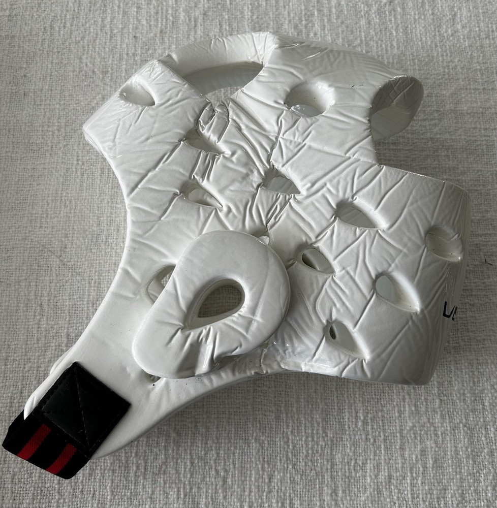 Vision Karate Sparring Head Gear Guard Protector White Size Mens Medium