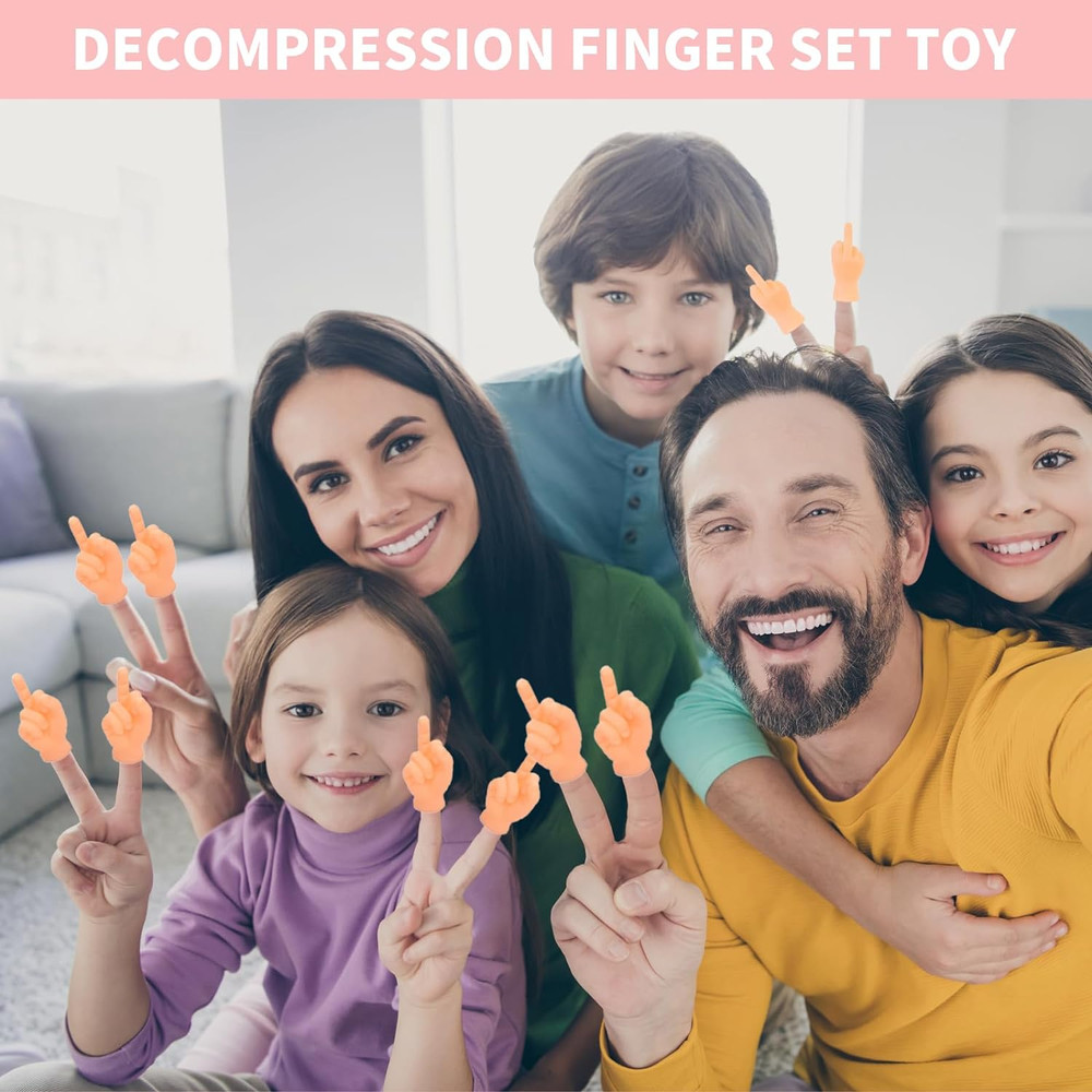 30 PCS Tiny Middle Finger Puppet, Miniature Small Hands, Mini Finger Hands Funny