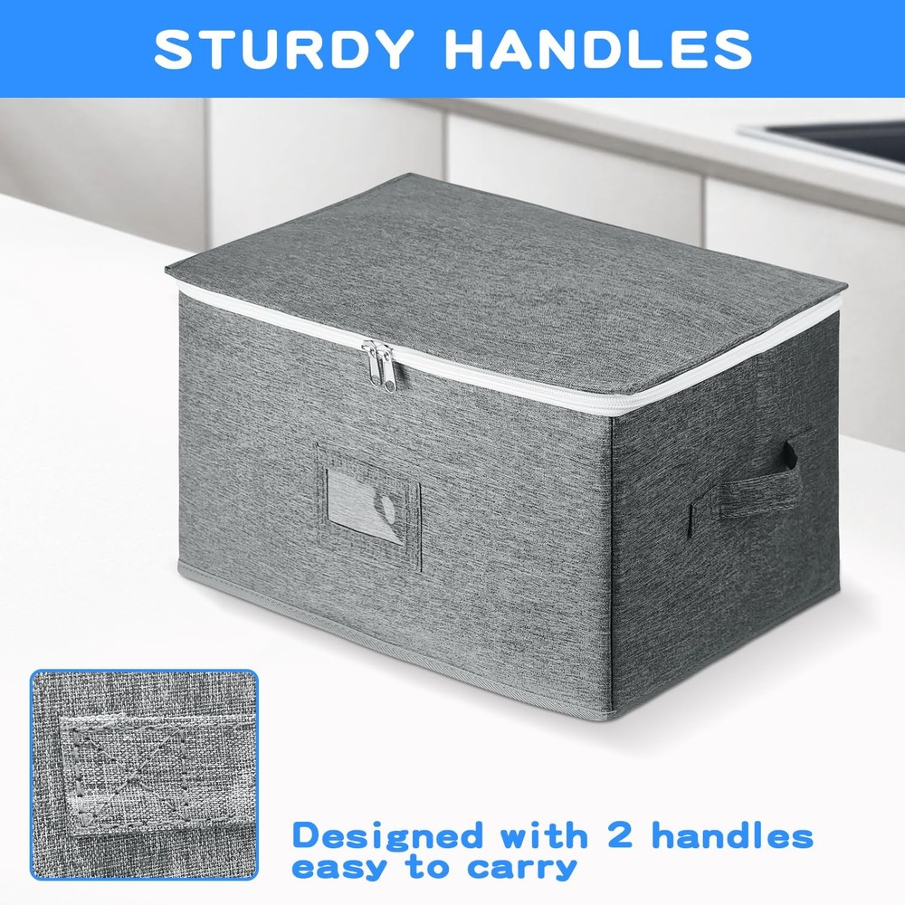 Wine Glass Storage for 12 Glasses - Stackable Stemware Organizer with Removab...