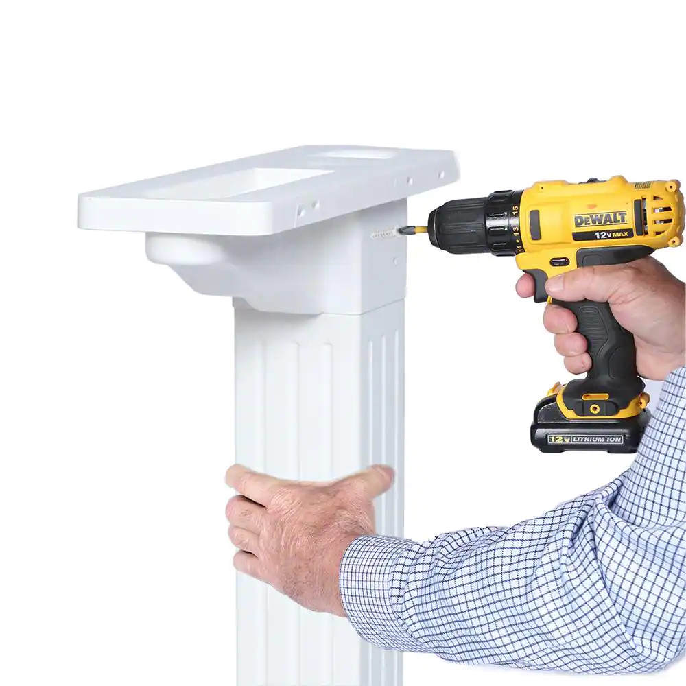 Craftsman Mailbox and Post Kit, White