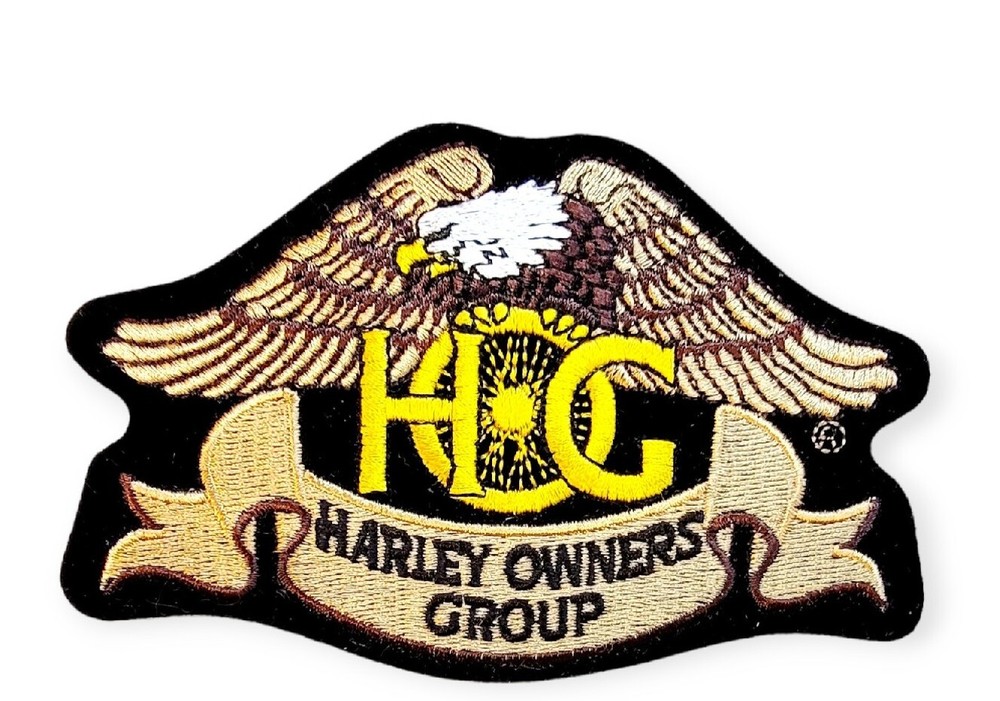 HOG Harley Owners Group Patch Eagle Embroidered Harley Davidson Motorcycle Gear