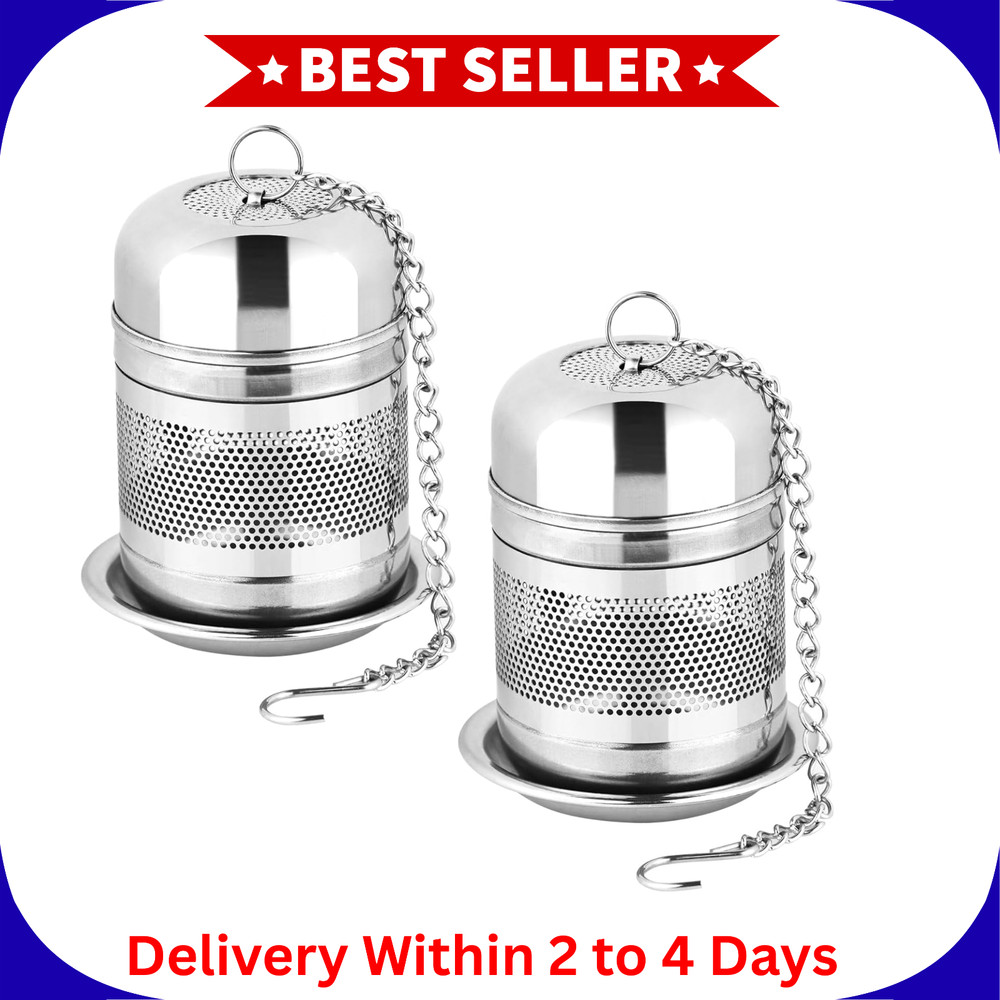 2PCS Tea Infuser Strainer - Stainless Steel Strainers for Loose Leaf Tea, Steepe