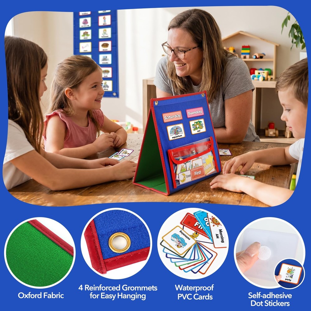 Visual Schedule for Chore Chart, Morning Bedtime Routine Chart for Toddlers, ...