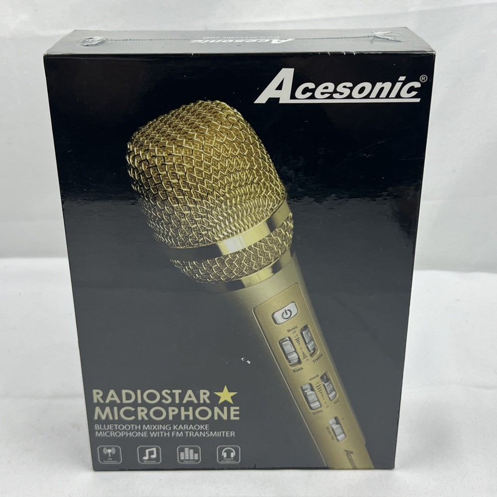 Acesonic Radiostar Microphone W/ Bluetooth & FM Transmitter