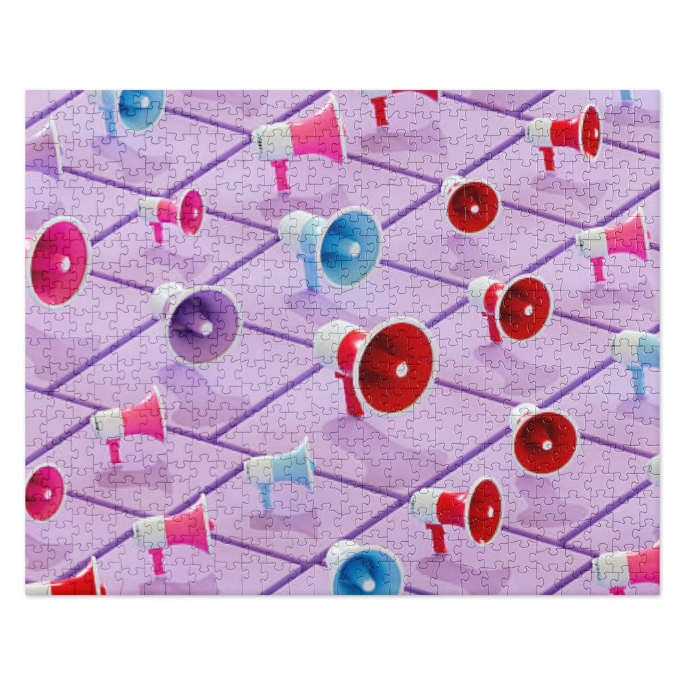 ALERT Megaphone Pattern Jigsaw puzzle 520 pc